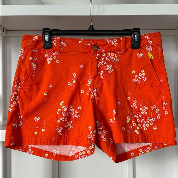 a.n.a Pants - Bundle 5 items @ 10$, pay only 30$ - 2 items free!  Orange Floral Twill Shorts